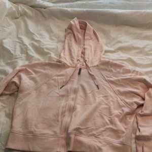 Calvin Klein light pink performance zip up jacket
